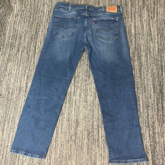 Levi Strauss & Co Mens 505 Size 42x32 Straight Leg Denim Jeans Blue Medium‎ Wash - Picture 5 of 5